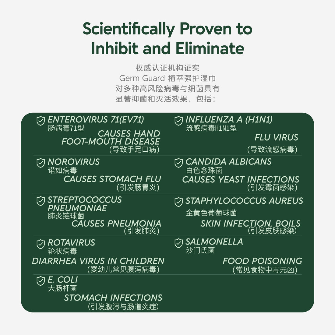 Cozy Bunny GermGuard (0% Alchohol) Botanical Defense Wipes 6pcs