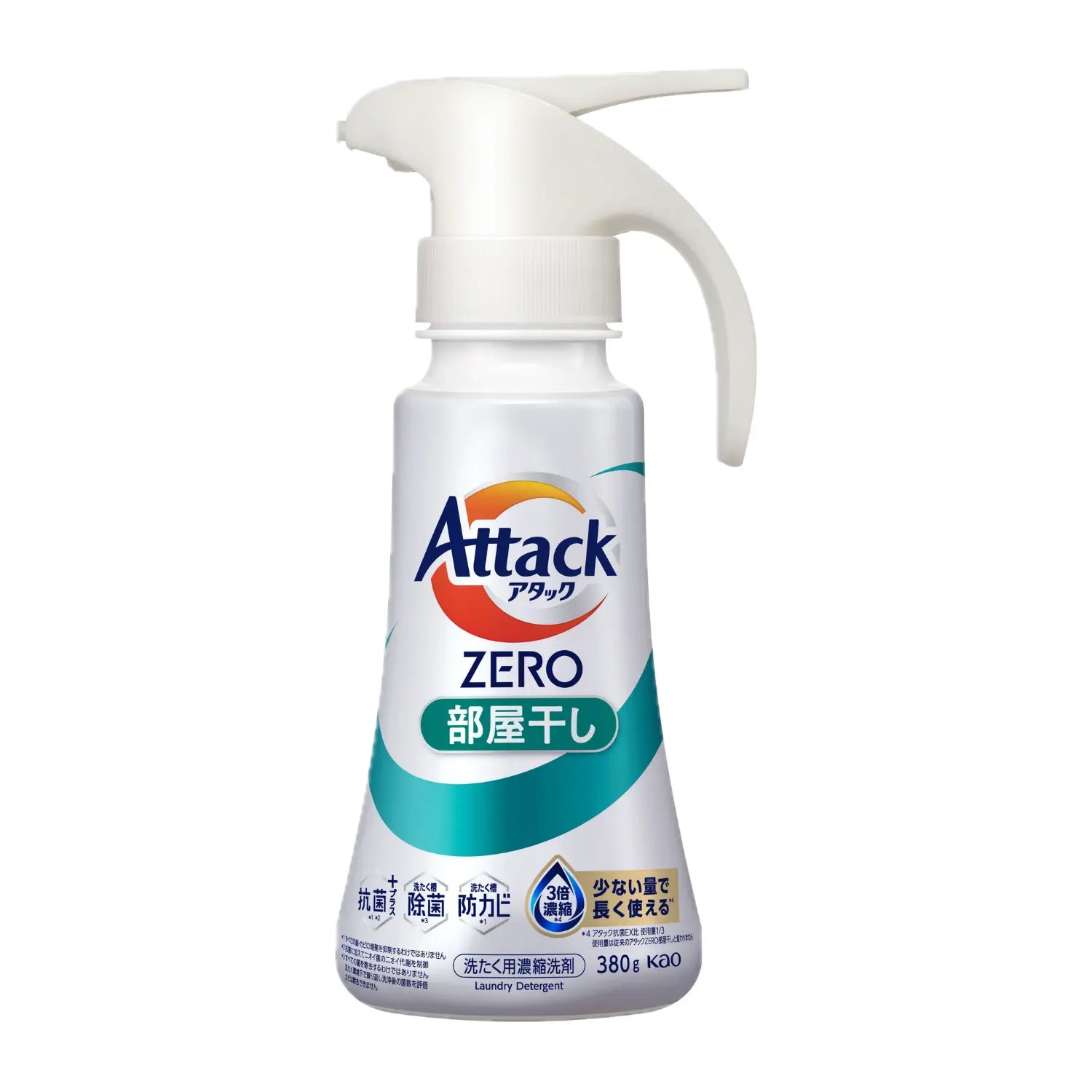 【Preorder】Kao Attack ZERO Concentrated Antibacterial &amp; Deodorising Laundry Detergent One-Hand Type - Indoor Drying