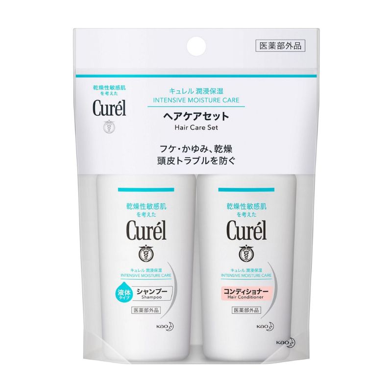 Kao Curél Shampoo &amp; Conditioner Mini Set 45ml