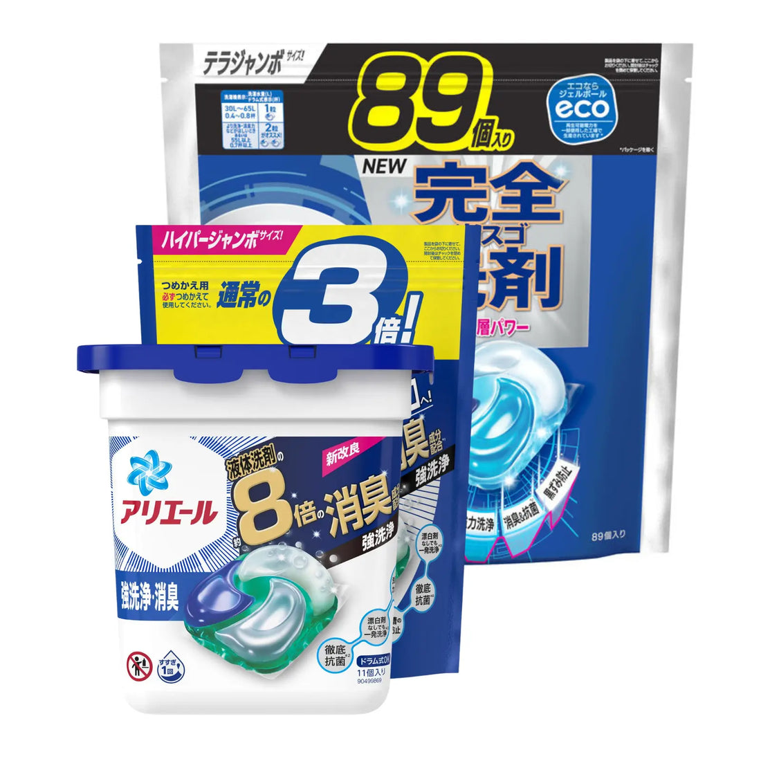 Introducing P&amp;G Ariel Antibacterial Laundry Capsules 4D Gel Ball. Tackle tough stains and odours effortlessly with powerful detergent and deodorising tech. Antibacterial formula prevents mould growing in the washing machine. Just add 1 capsule for easy laundry. Suitable for top &amp; front loaders. Original BLUE