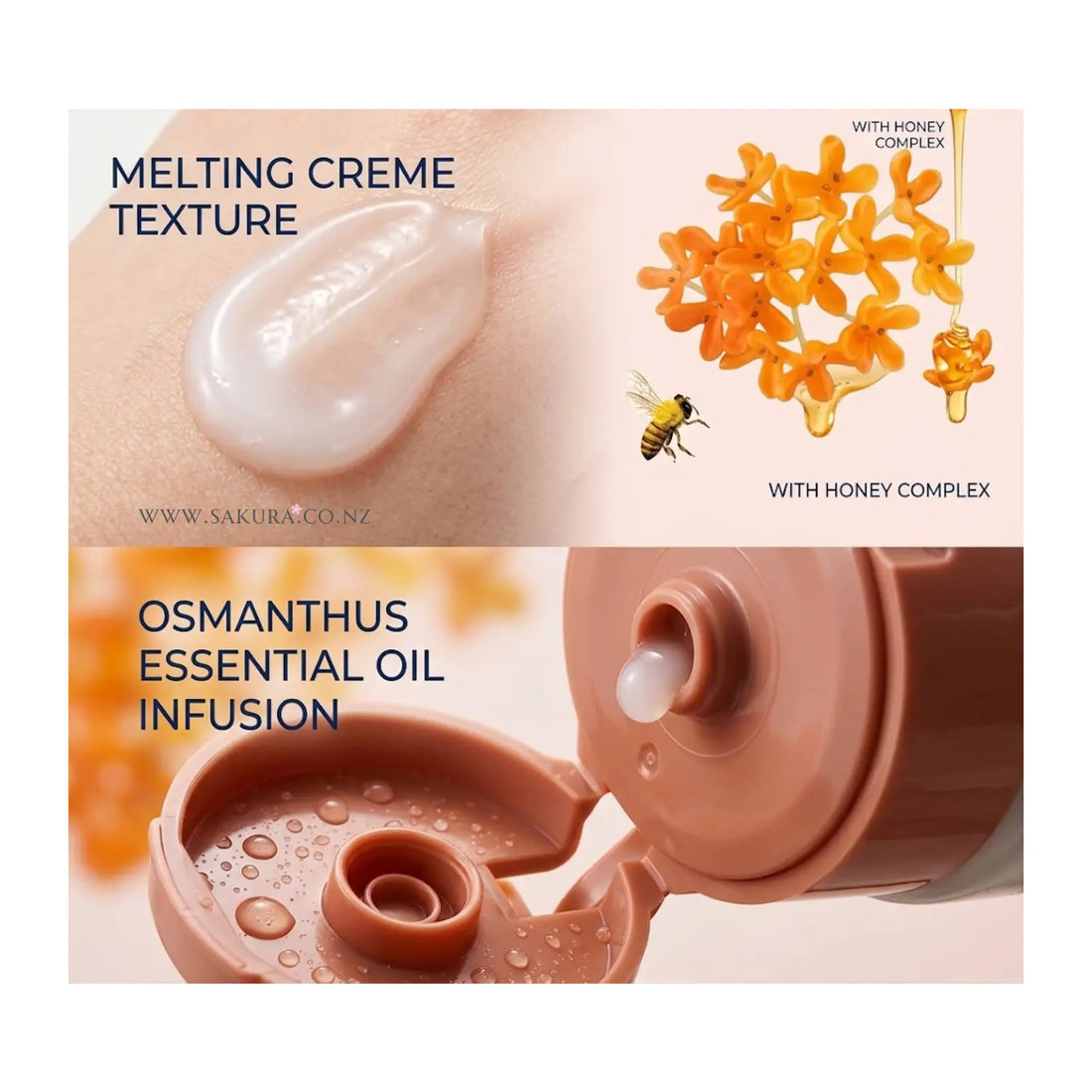 BCL Vecua Honey Melting Hand Cream - Pure Osmanthus Scent 50g