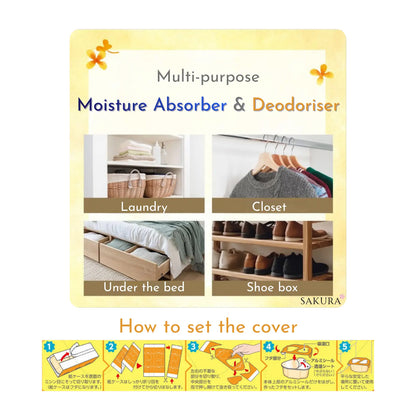 EARTH Dry &amp; Dry Up Moisture Absorber 450ml x3pcs Set - Osmanthus Scent