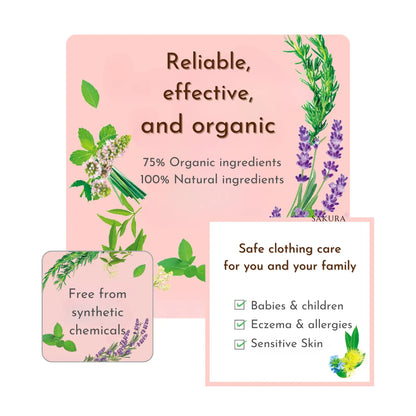 EARTH Natuvo 100% Natural Moth Repellent for Closets 3pcs Relaxing Herb Scent
