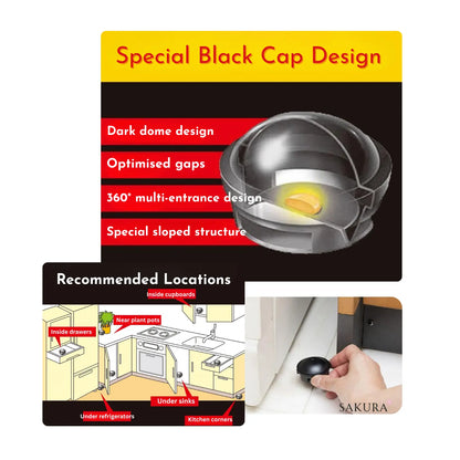 EARTH Black Cap Cockroach Bait 12pcs