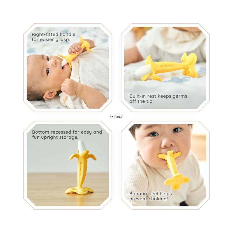Edison 婴儿磨牙胶（3 个月以上）香蕉