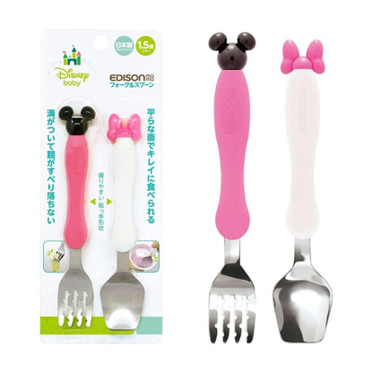 Edison Kids Fork &amp; Spoon Set (18months+) Disney Minnie Mouse