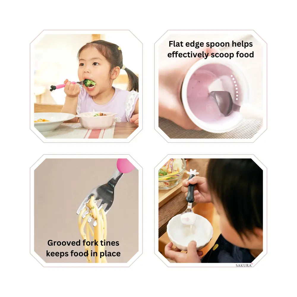 Edison Kids Fork &amp; Spoon Set (18months+) Pink