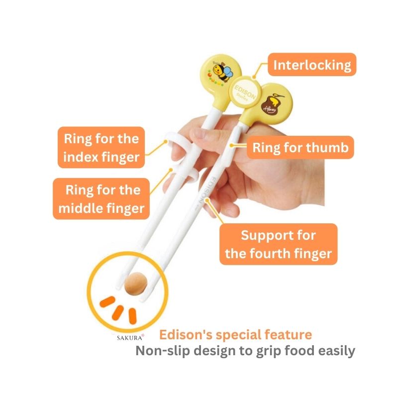 Edison Kids Training Chopsticks I (2-6years) Cow