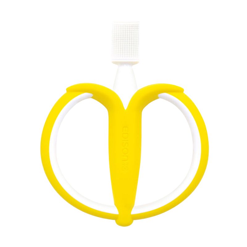 エジソン  はじめて使う シリコン 歯ブラシ  (6ヵ月~)  バナナ