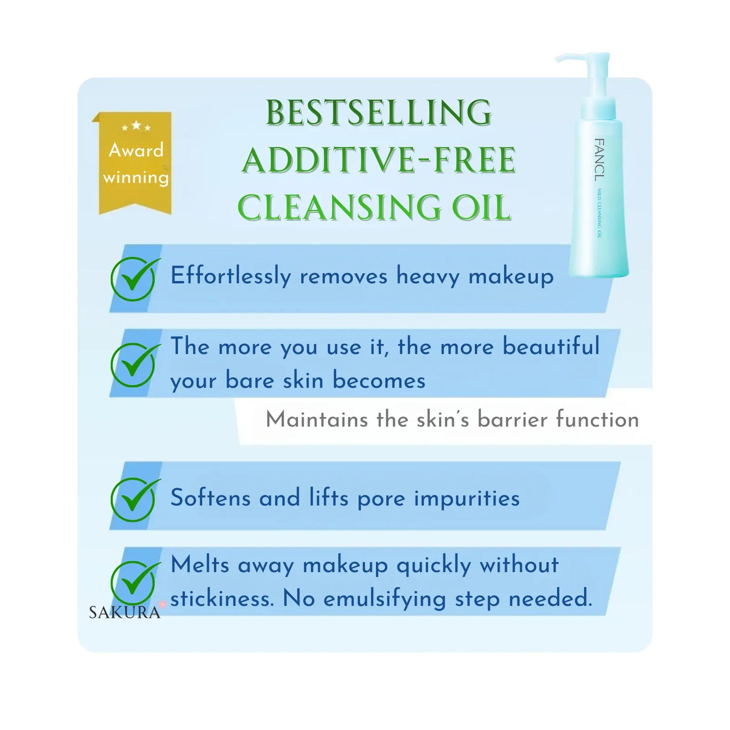 FANCL Mild Cleansing Oil 120ml