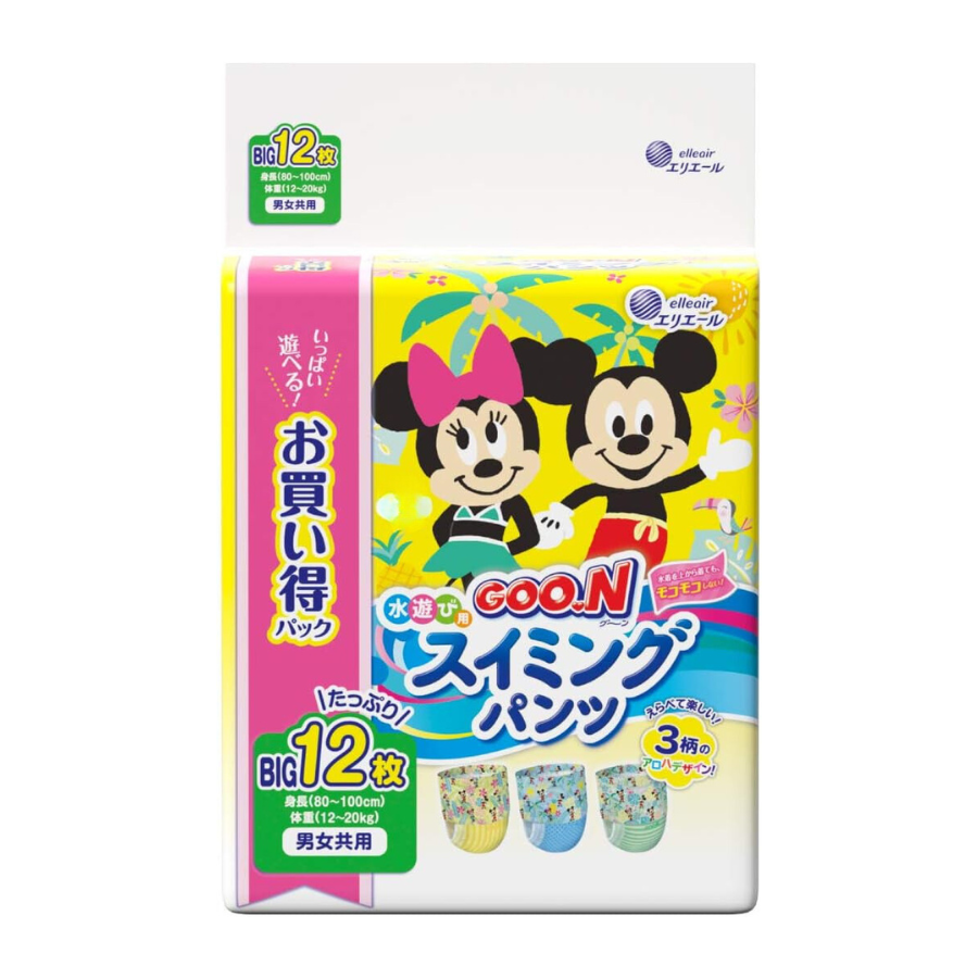 Goo.N 大王游泳纸尿裤  XL(适合 80-100 厘米)(12-20 公斤)12 片
