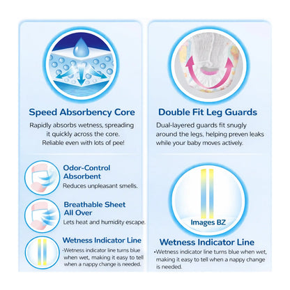 GOO.N 大王日本版 快速吸收+超透气 拉拉裤 L码（9–14kg）58片