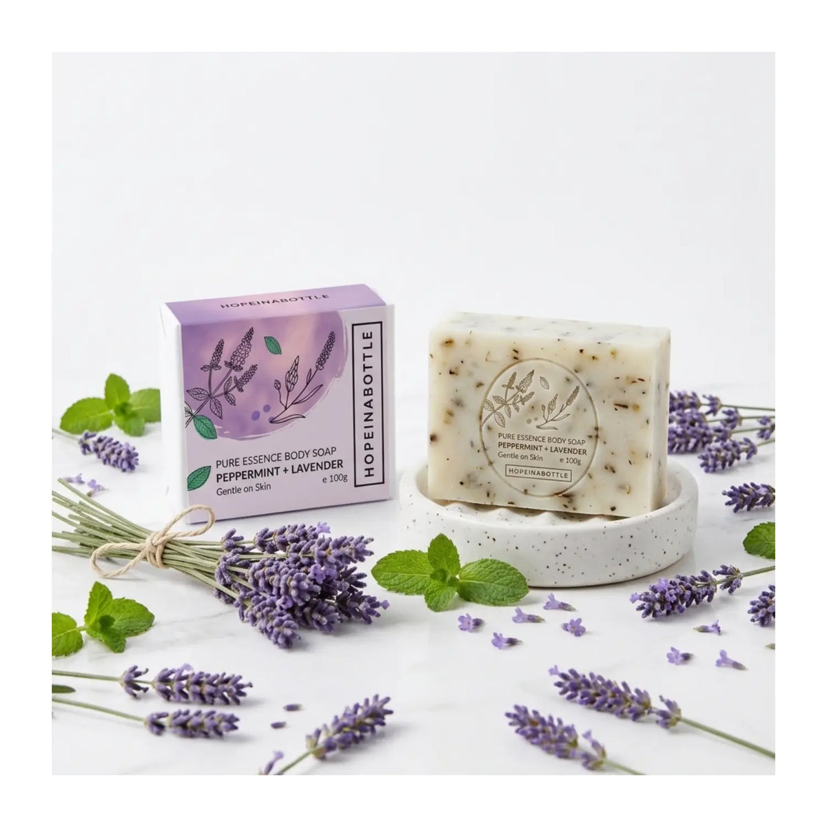HOPE IN A BOTTLE Pure Essence Nourishing Floral Body Soap - 100g