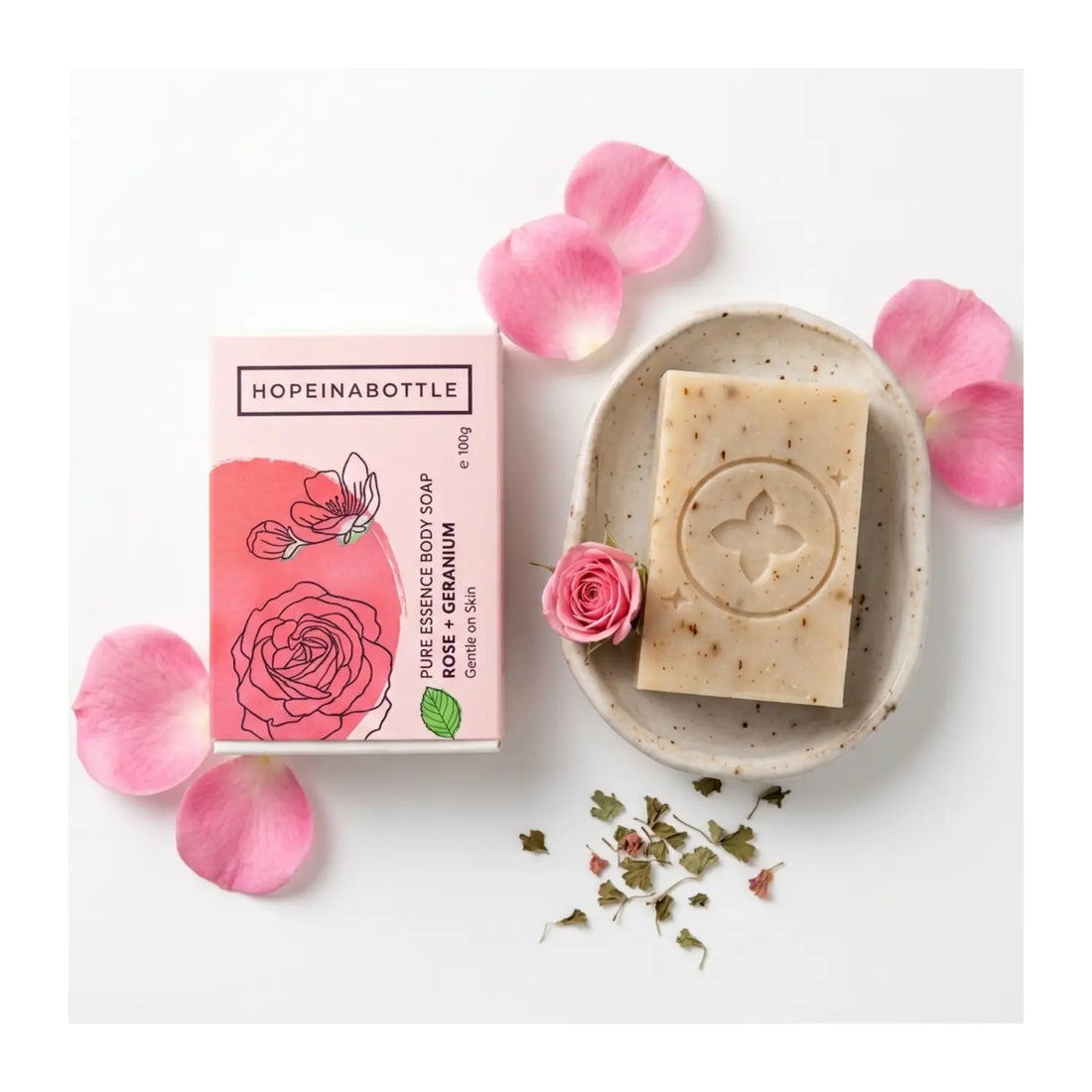 HOPE IN A BOTTLE Pure Essence Nourishing Floral Body Soap - 100g