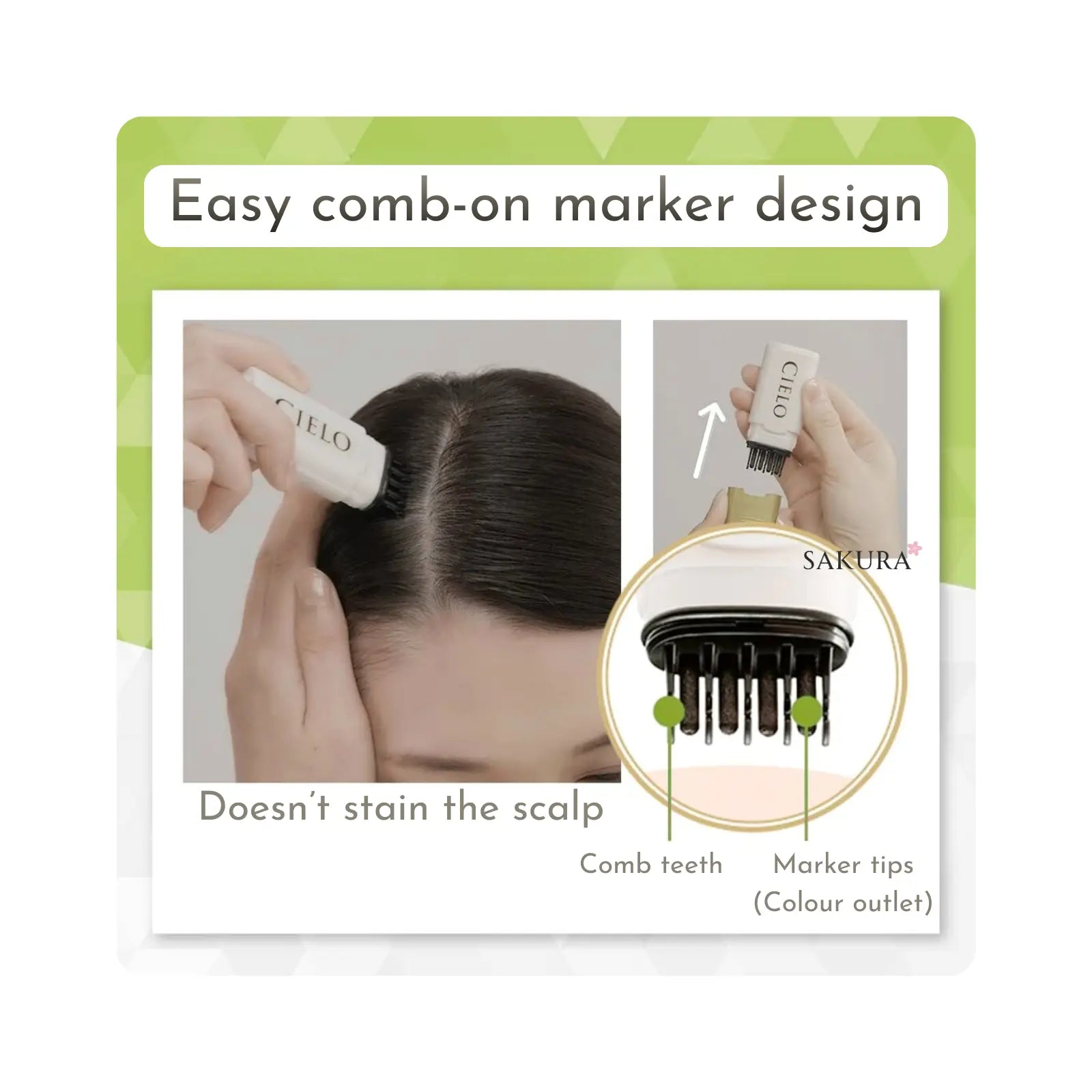 Hoyu CIELO 1-Day Grey Hair Concealer - Dark Brown / Natural Black