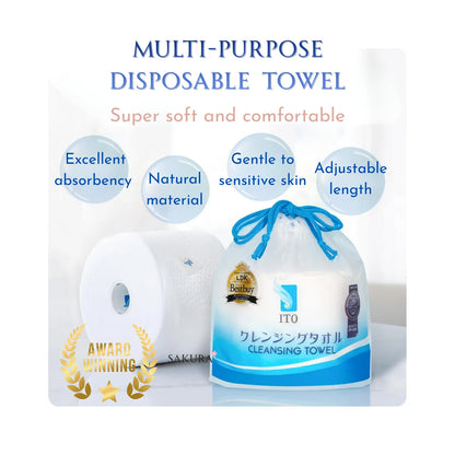 ITO Disposable Facial Cleansing Towel - Roll Type