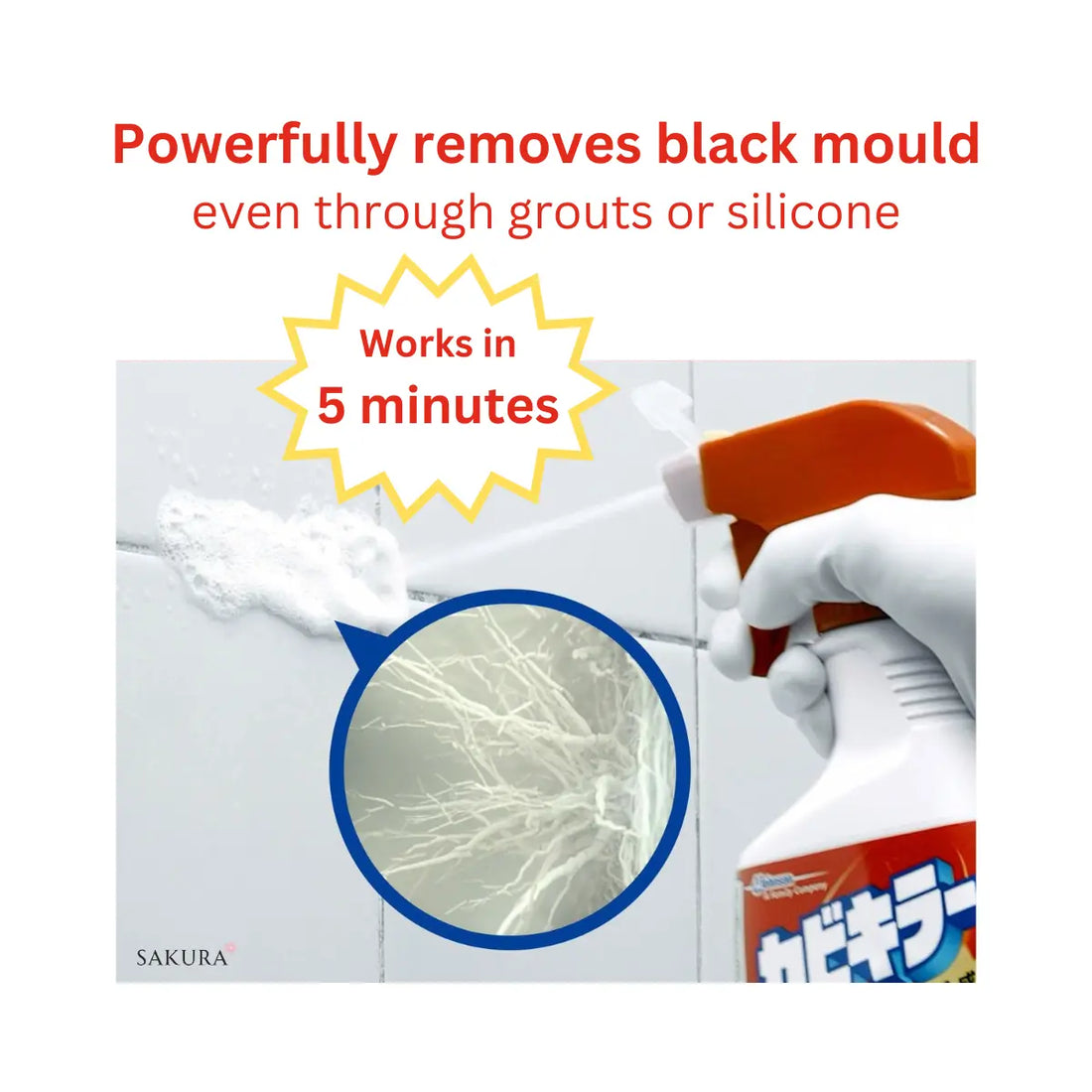 Johnson Bathroom Cleaner Mould Removing Spray 400g