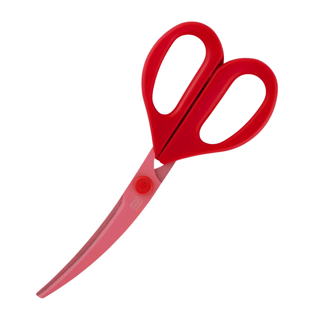KAI Curved Kitchen Scissors – DH2501 Red
