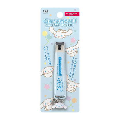 KAI New Standard Nail Clippers with Charm feature sharp stainless steel curved blades for smooth, precise trimming with minimal effort. Made in Japan, these cute yet practical clippers include a nail catcher case and built-in nail file for easy everyday use.