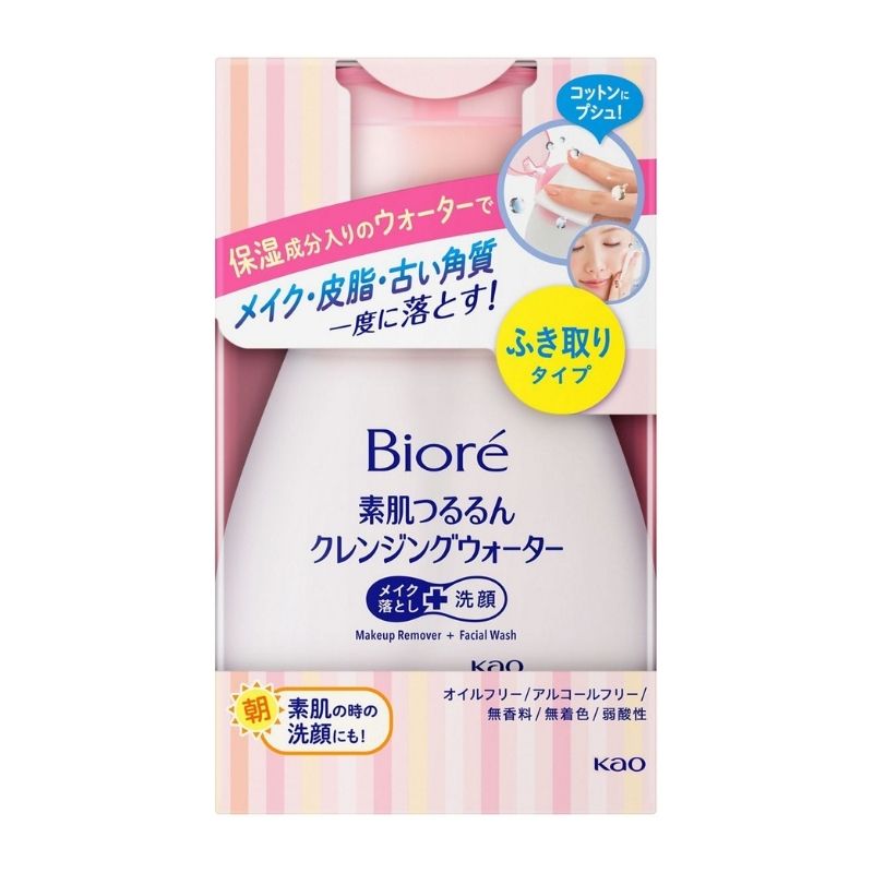 Kao Biore Smooth Skin 2-in-1 Cleansing Water &amp; Face Wash 320ml