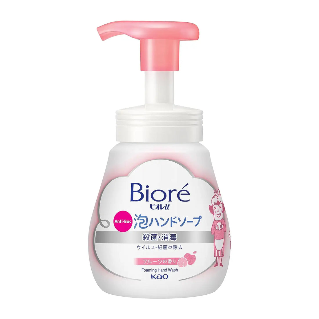 Kao Biore U Foam Hand Soap - 240ml Fruit Scent
