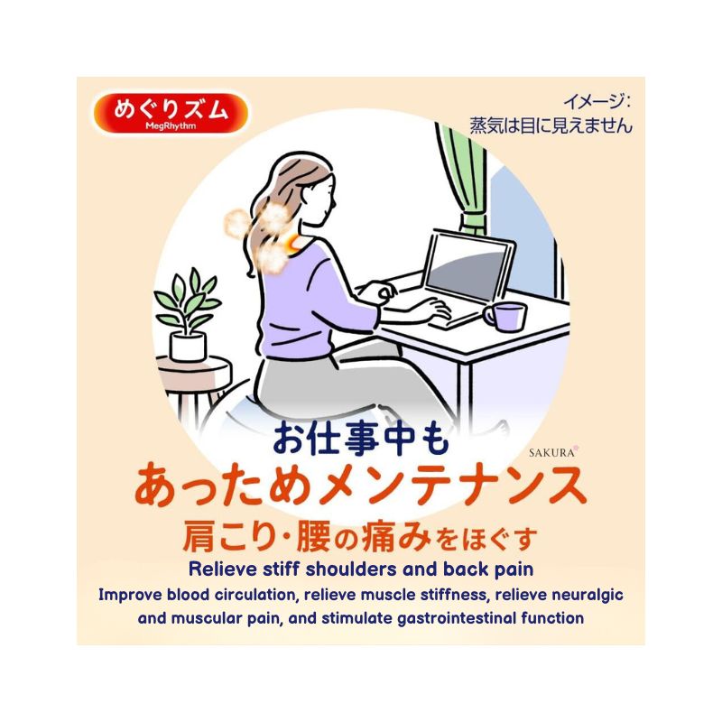 花王 めぐりズム 蒸気の温熱シート (肩こり・腰などの痛みに) ８枚入