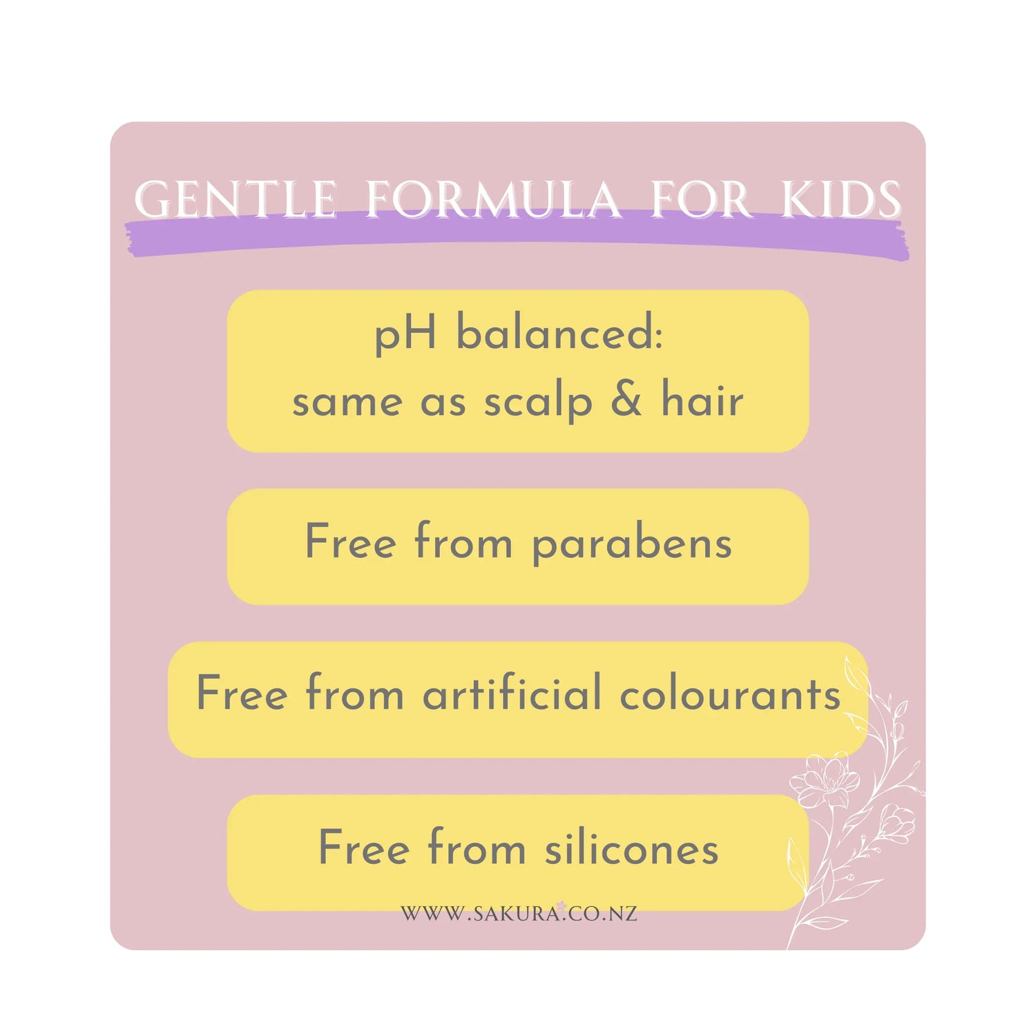 Kao Merit Foaming Hair Shampoo for Kids - Natural Floral Scent 330ml / 270ml