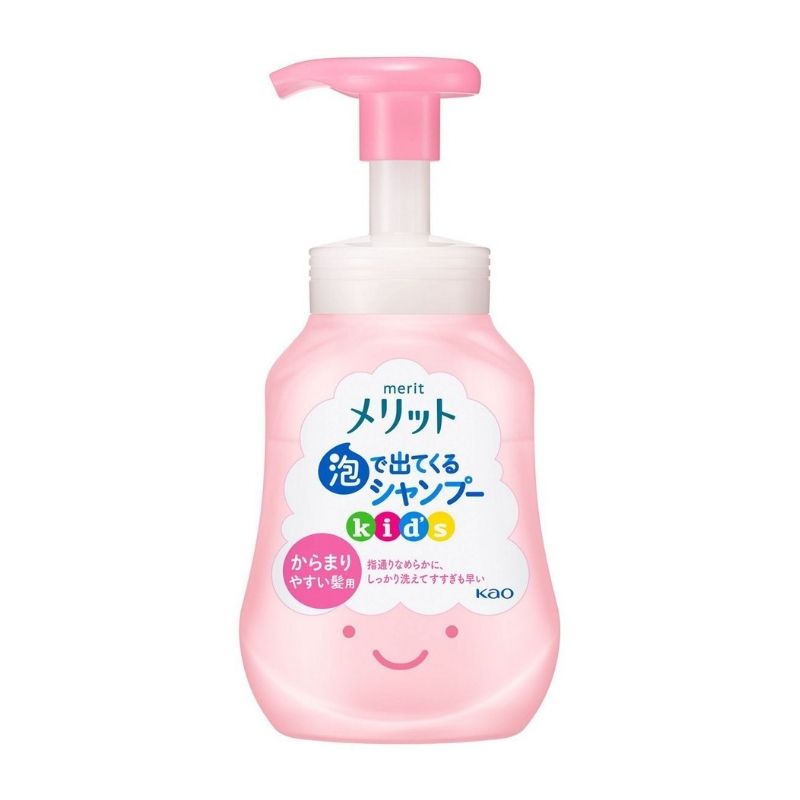 Kao Merit Foaming Hair Shampoo for Kids - Peach Scent 300ml