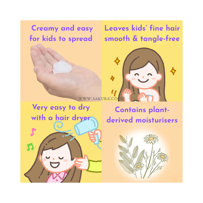 Kao Merit Hair Conditioner for Kids - Natural Floral Scent 360ml / 285ml