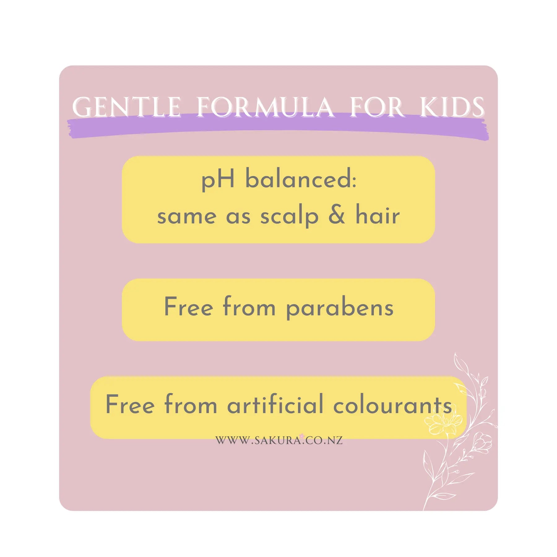 Kao Merit Hair Conditioner for Kids - Natural Floral Scent 360ml / 285ml