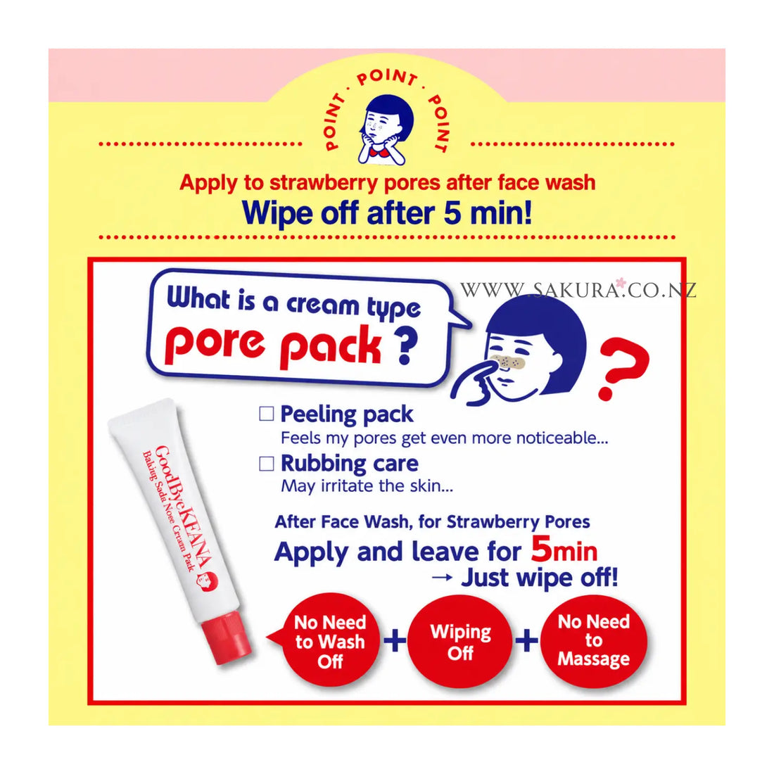 Ishizawa Keana Nadeshiko Baking Soda Nose Cream Pack 15g