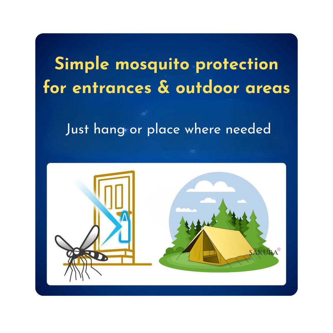 金鸟 KINCHO Premium 户外 &amp; 玄关防蚊挂片 - 250天 无香型 长效驱蚊 防蚊片