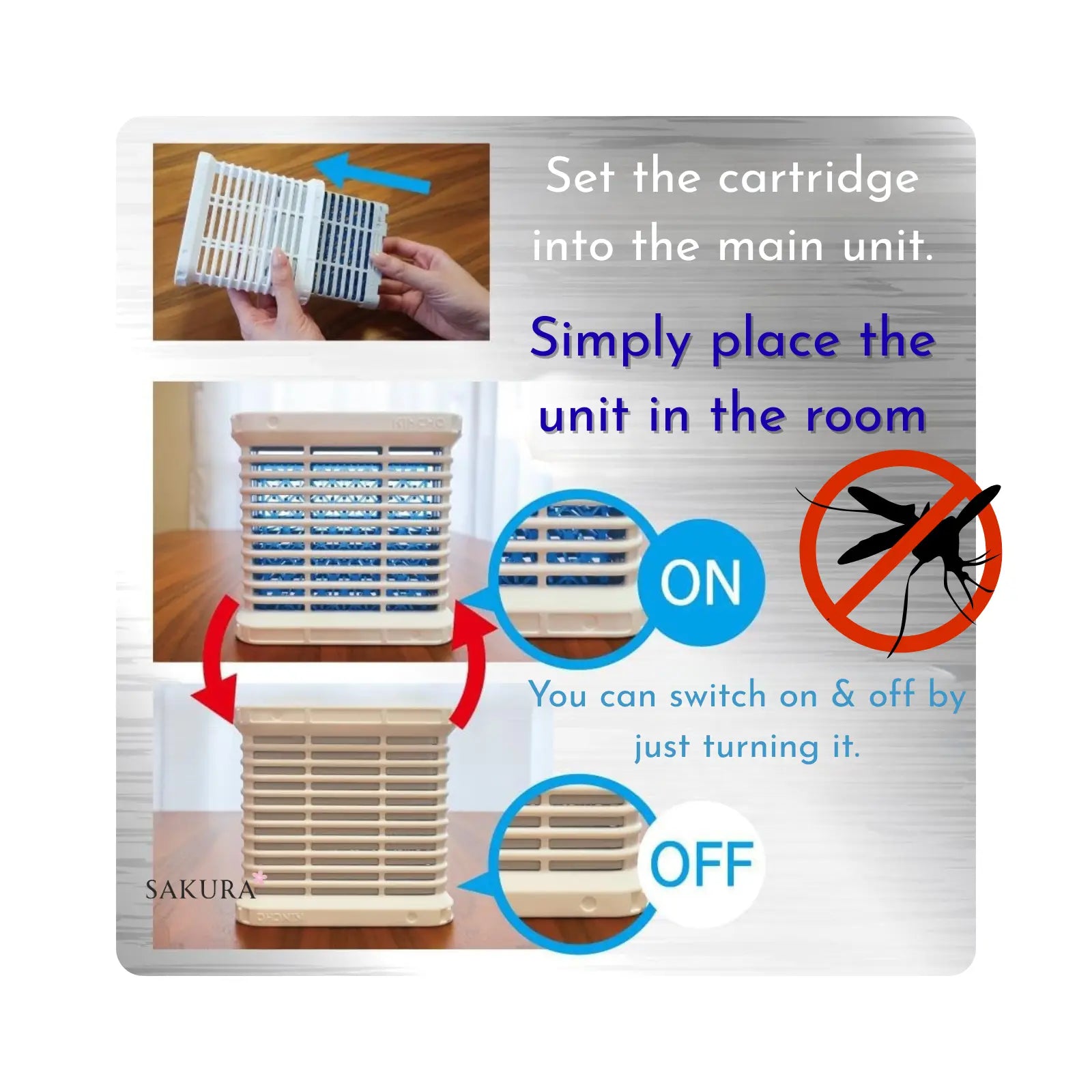 Kincho Shinkatori Indoor Power-Free Mosquito Repellent Unscented