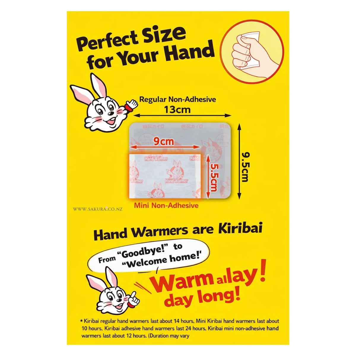Kobayashi Kiribai Pocket Heat Pack Hand Warmer 10pcs