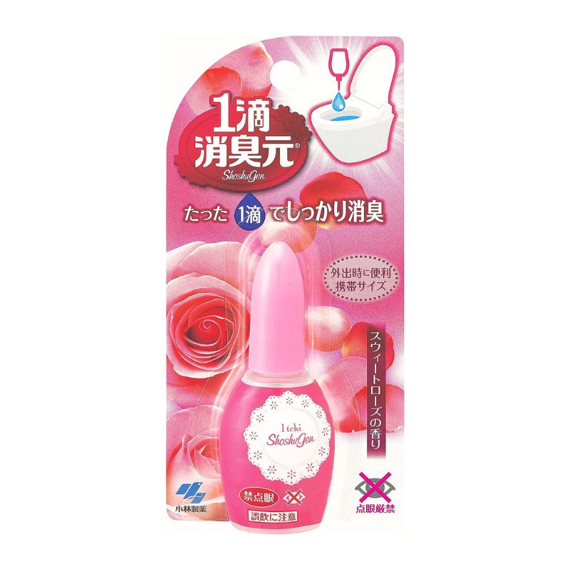 Kobayashi One Drop Instant Deodoriser for Toilet - Sweet Rose Scent 20ml