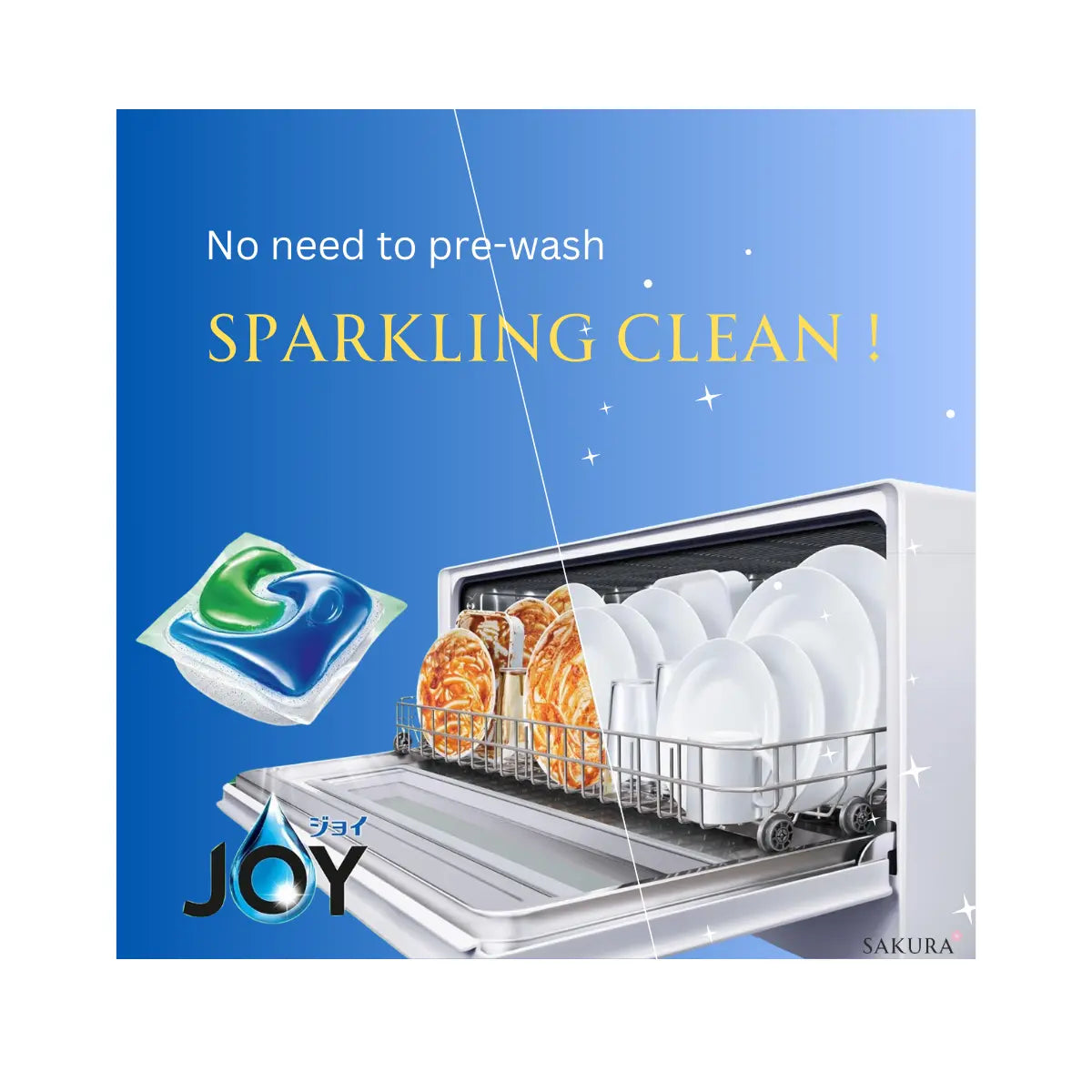 P&amp;G JOY Dishwasher Gel Tablets Pro 48pcs