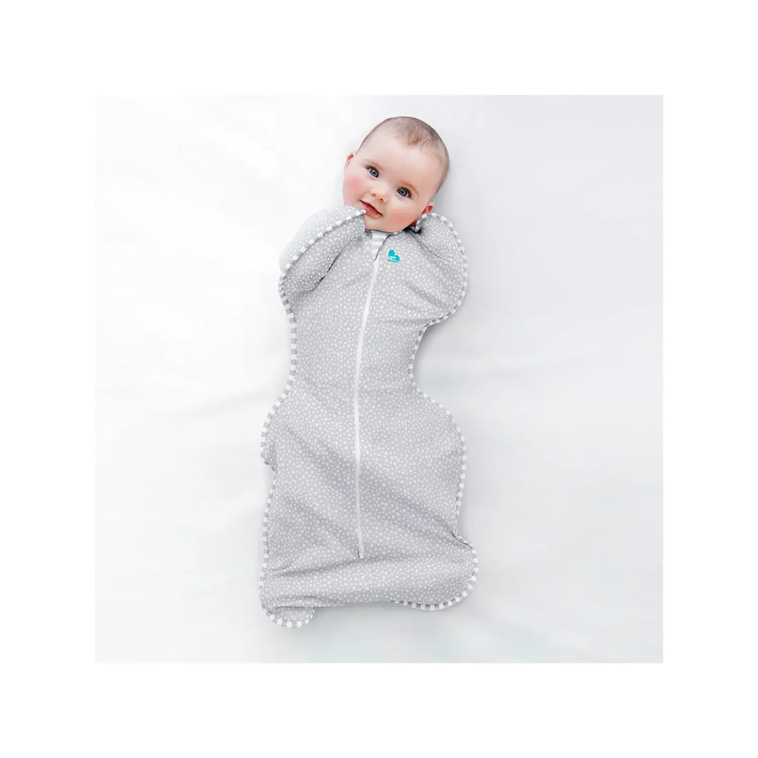 Love To Dream Baby Swaddle Up™ Bamboo 1.0 TOG - Wave Dot Grey