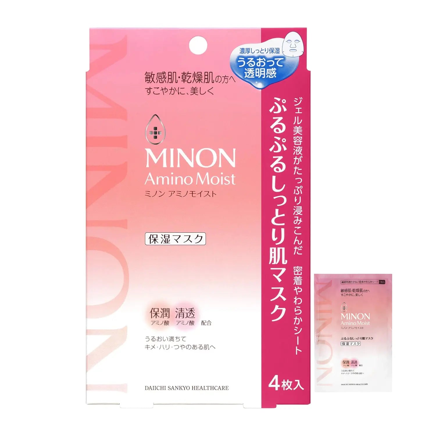 MINON 氨基酸保湿精华面膜 4片