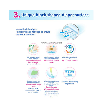 Merries Nappies JAPAN Tape S (4-8kg) 66pcs