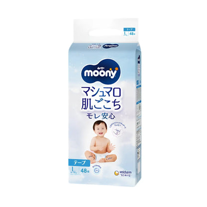 Moony Nappies JAPAN Tape L (9-14kg) 48pcs