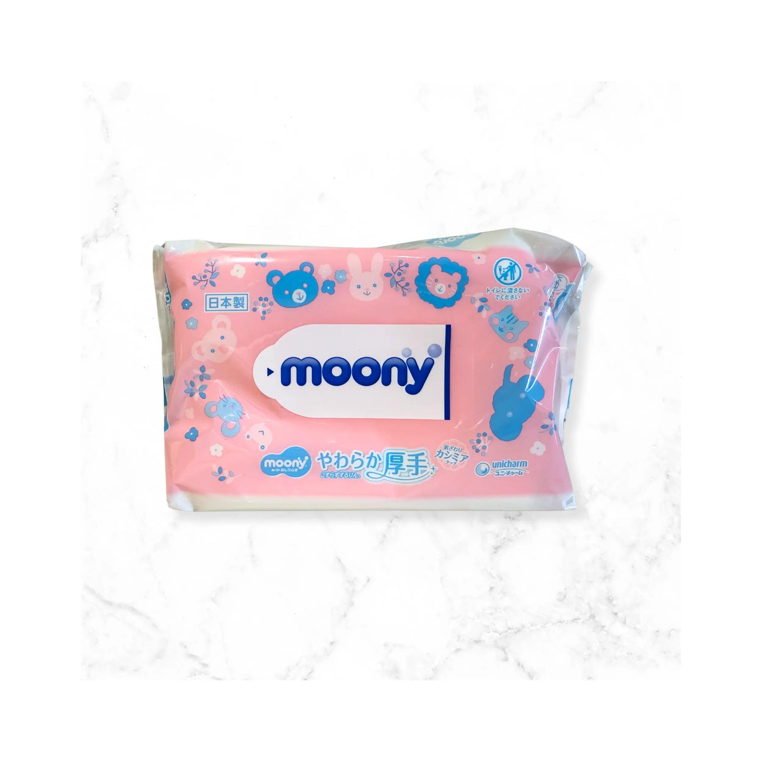 Moony Baby Wipes Soft &amp; Thick 60pcs