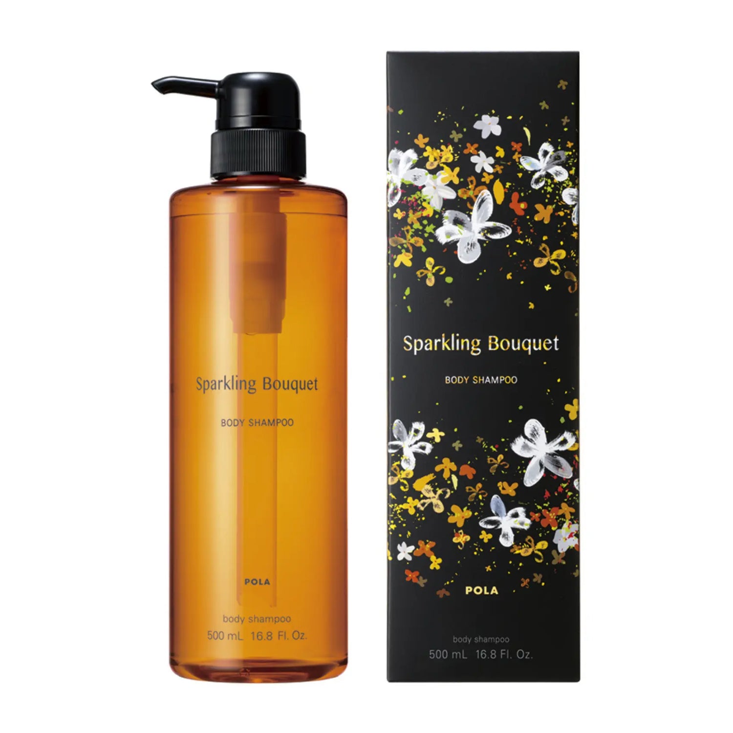 POLA Sparkling Bouquet Body Shampoo creates a rich, luxurious lather that gently cleanses while keeping skin soft and hydrated. Infused with honeysuckle extract, it nourishes the skin, while the elegant blend of osmanthus and jasmine leaves a lasting, radiant fragrance.