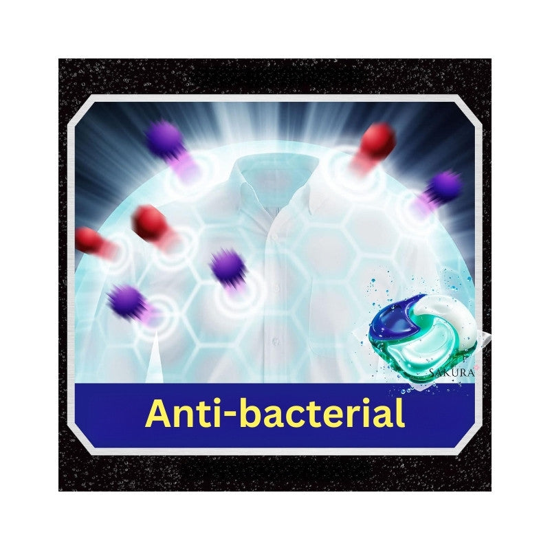 P&amp;G Ariel Antibacterial Laundry Capsules 4D Gel Ball - Slightly Scented WHITE 12 &amp; 39pcs