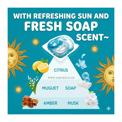 【PreOrder】P&amp;G Bold 4-in-1 Laundry Capsules 4D Gel Ball (Softener included) - Sunshine &amp; Savon