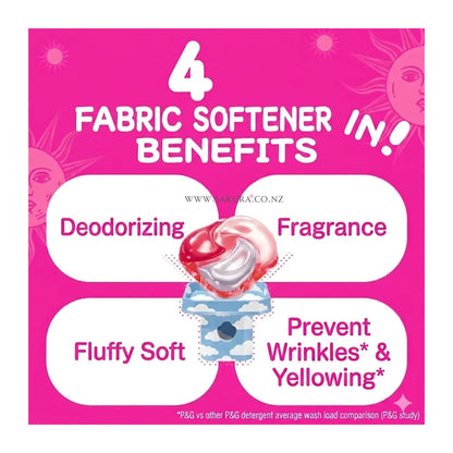 【PreOrder】P&amp;G Bold 4-in-1 Laundry Capsules 4D Gel Ball (Softener included) – Premium Blossoms