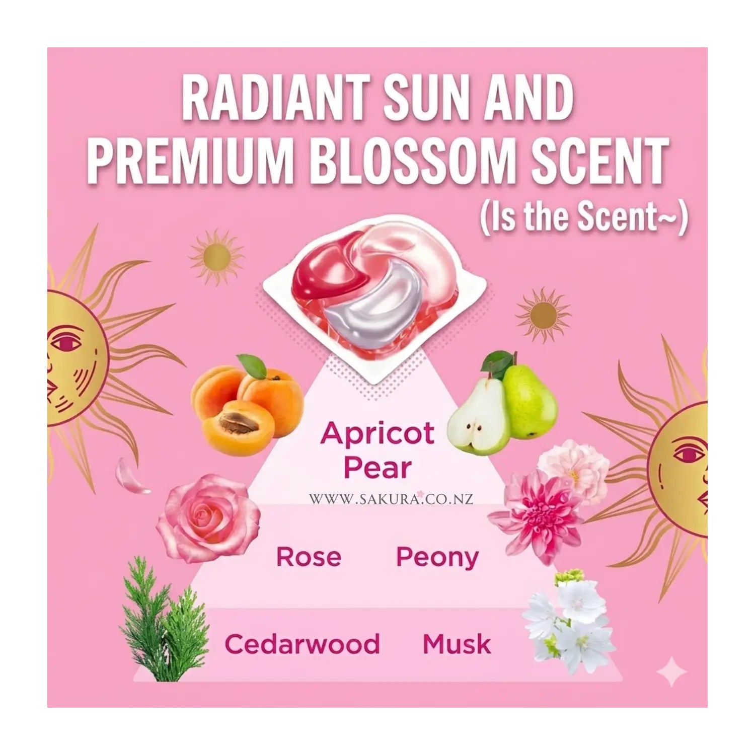 【PreOrder】P&amp;G Bold 4-in-1 Laundry Capsules 4D Gel Ball (Softener included) – Premium Blossoms