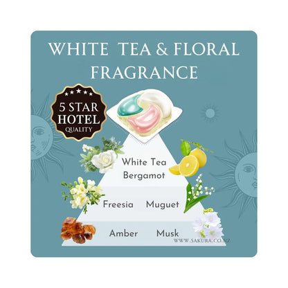 P&amp;G Bold 4-in-1 Laundry Capsules 4D Gel Ball (Softener included) – White Tea &amp; Floral