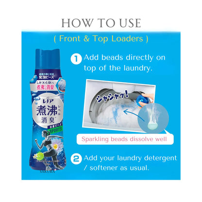 P&amp;G Lenor Super Deodorising Laundry Beads SPORTS - Cool Refresh &amp; Citrus Scent 420ml