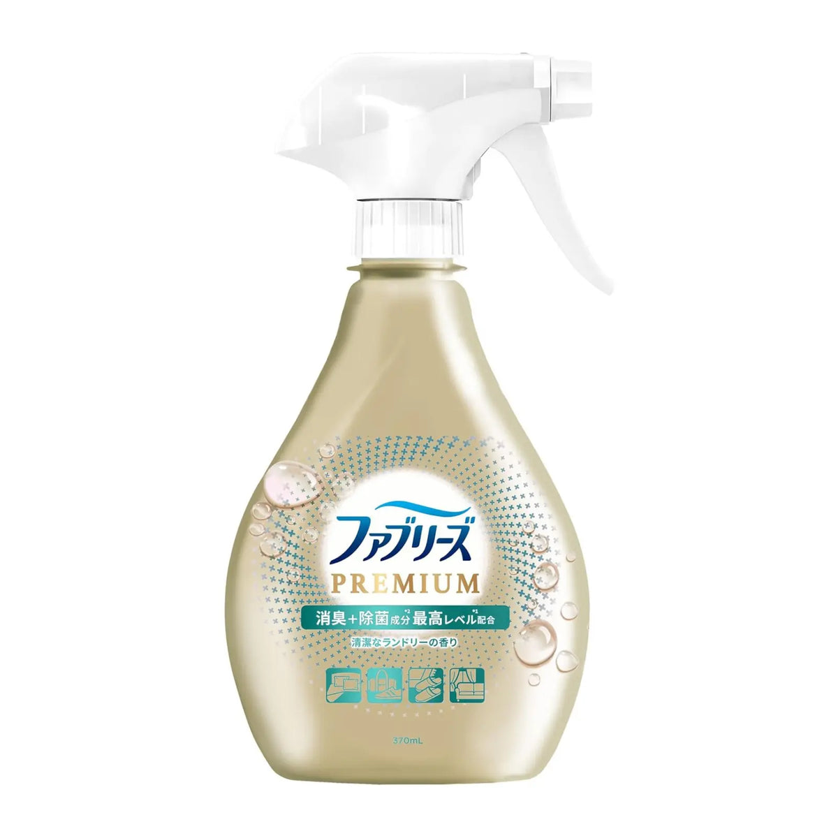 P&amp;G Febreze PREMIUM Deodorising &amp; Antibacterial Fabric Freshener - Fresh Laundry Scent 370ml