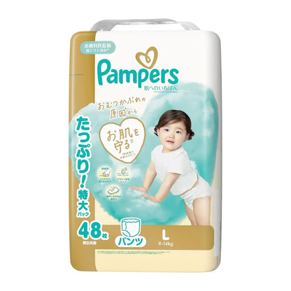 【Preorder】Pampers Premium Nappies JAPAN PantsL (9-14kg) 48pcs LARGE Value Pack